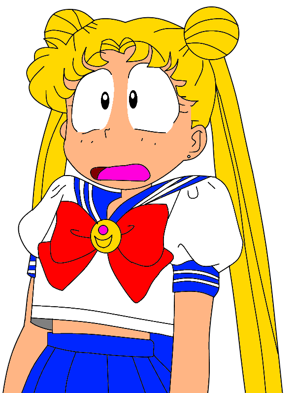 Usagi Tsukino Getting Scared by JohnnyKobayakawa on DeviantArt