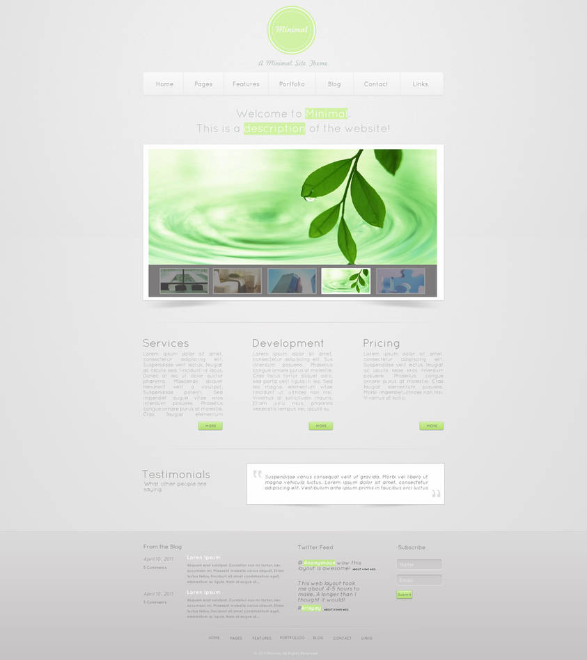 Minimal Web Layout