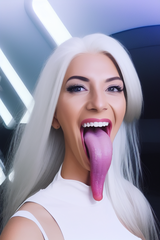 Alien woman with an extra long tongue by znort2005 on DeviantArt