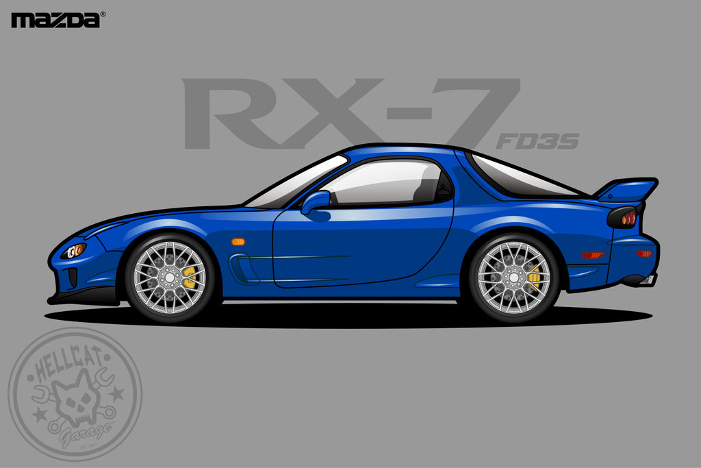 Cartoon Easy Rx7 Mazda RX-7 - Vector by di-juancalavera on DeviantArt