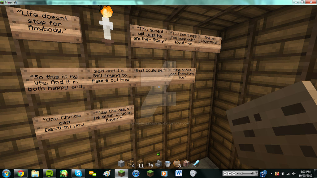 Minecraft Quotes Part 2 by AlphaWolfKodijr on DeviantArt