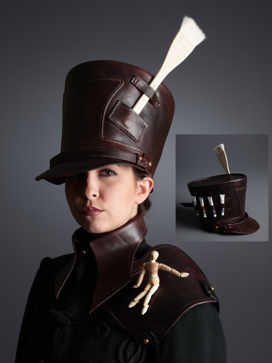 Steampunk Kunst-Waffen Shako