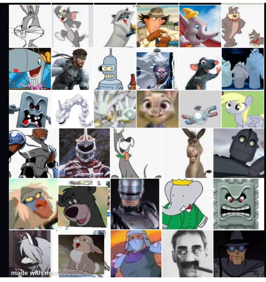 Grey cartoon characters by nosuchluckhater1994 on DeviantArt