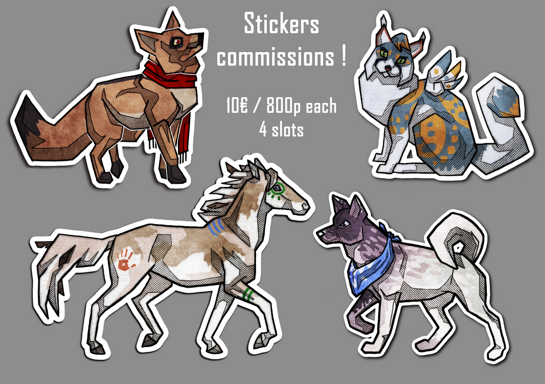 Sticker Commissions Stickers commission -CLOSED- by WingedAyalis on DeviantArt