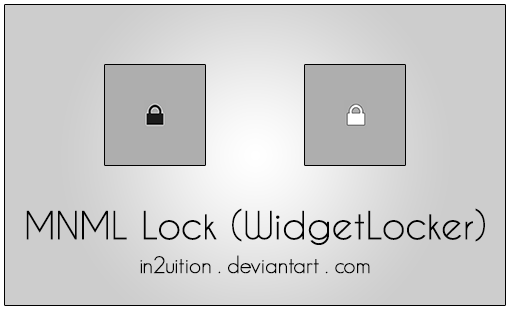 MNML Lock (WidgetLocker) by In2uition