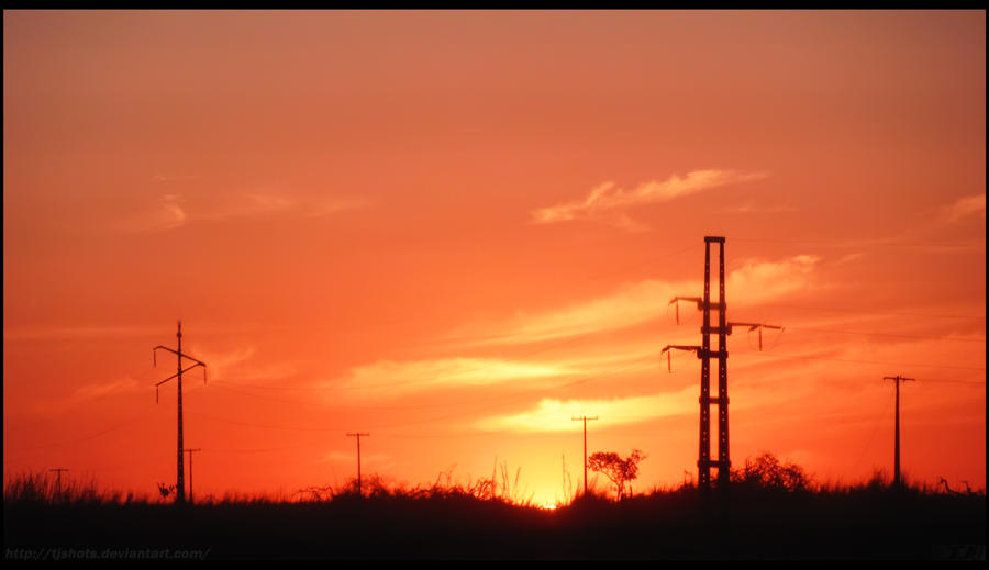 Sunset at Road