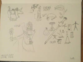 Random Sketches #4 (Helluva Boss game?)
