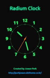 Radium Clock Webapp