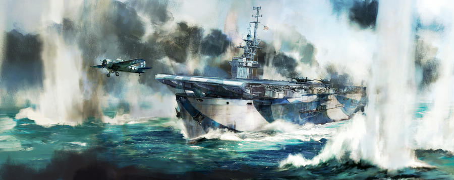USS Gambier Bay (CVE73) by takeshimasatoshi on DeviantArt