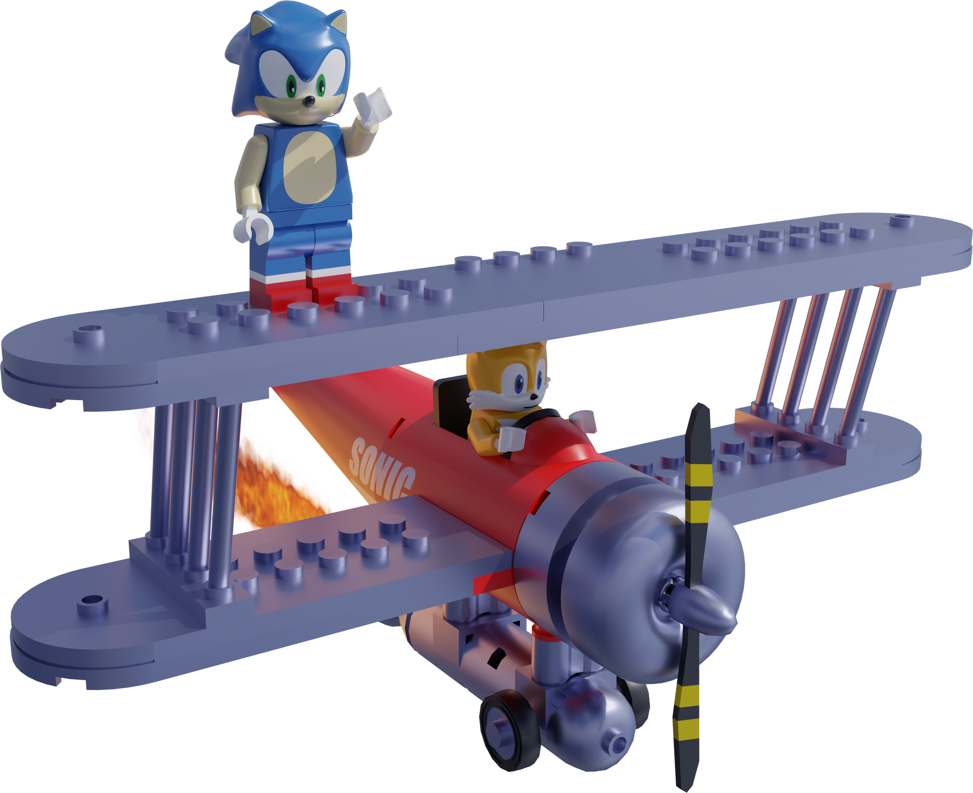 LEGO Classic Sonic All Palettes Comparison by BlueSeaGlacier on