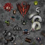 Fantasy art kit - token previews 01
