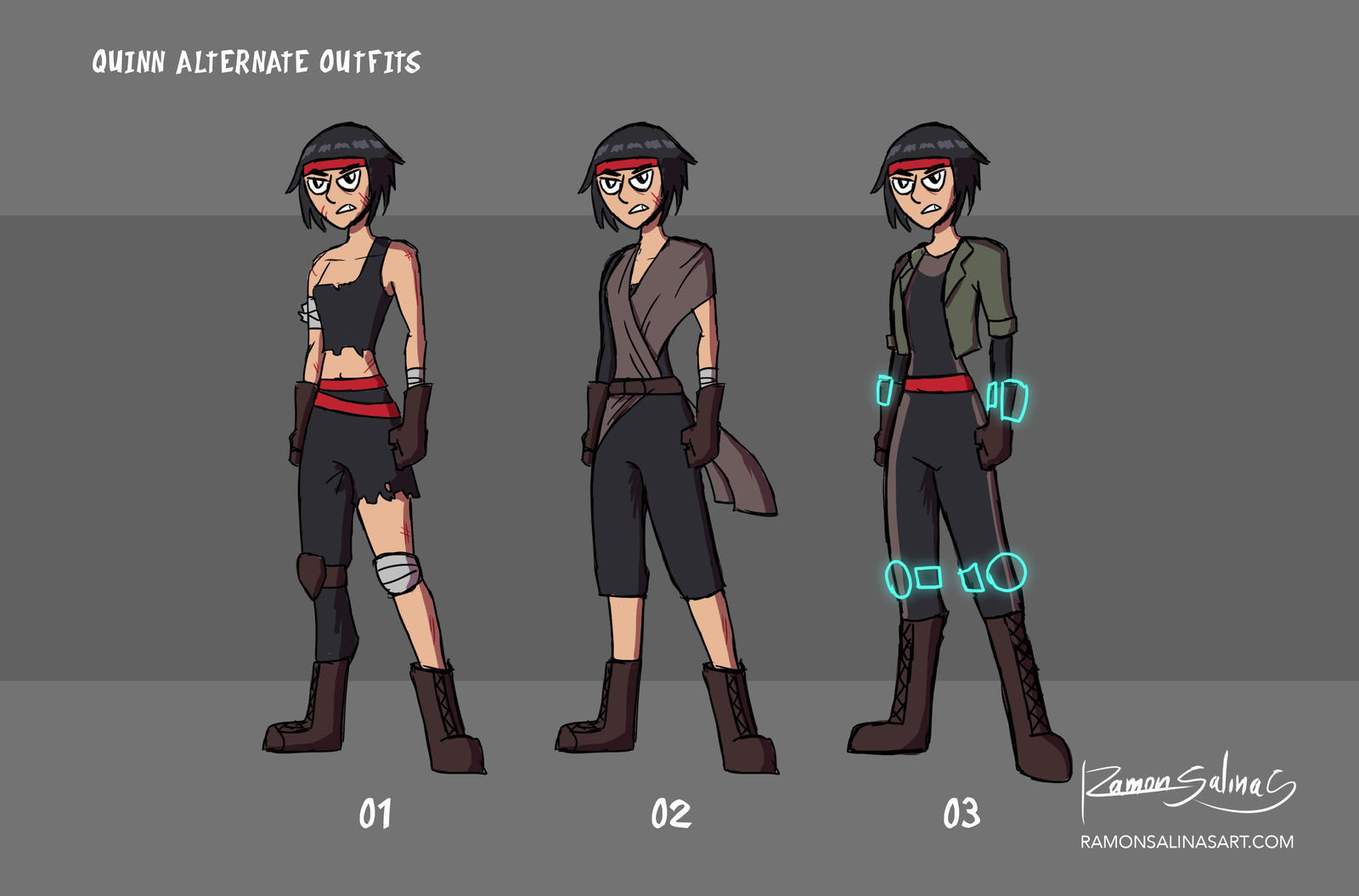 Quinn Alternate Outfits