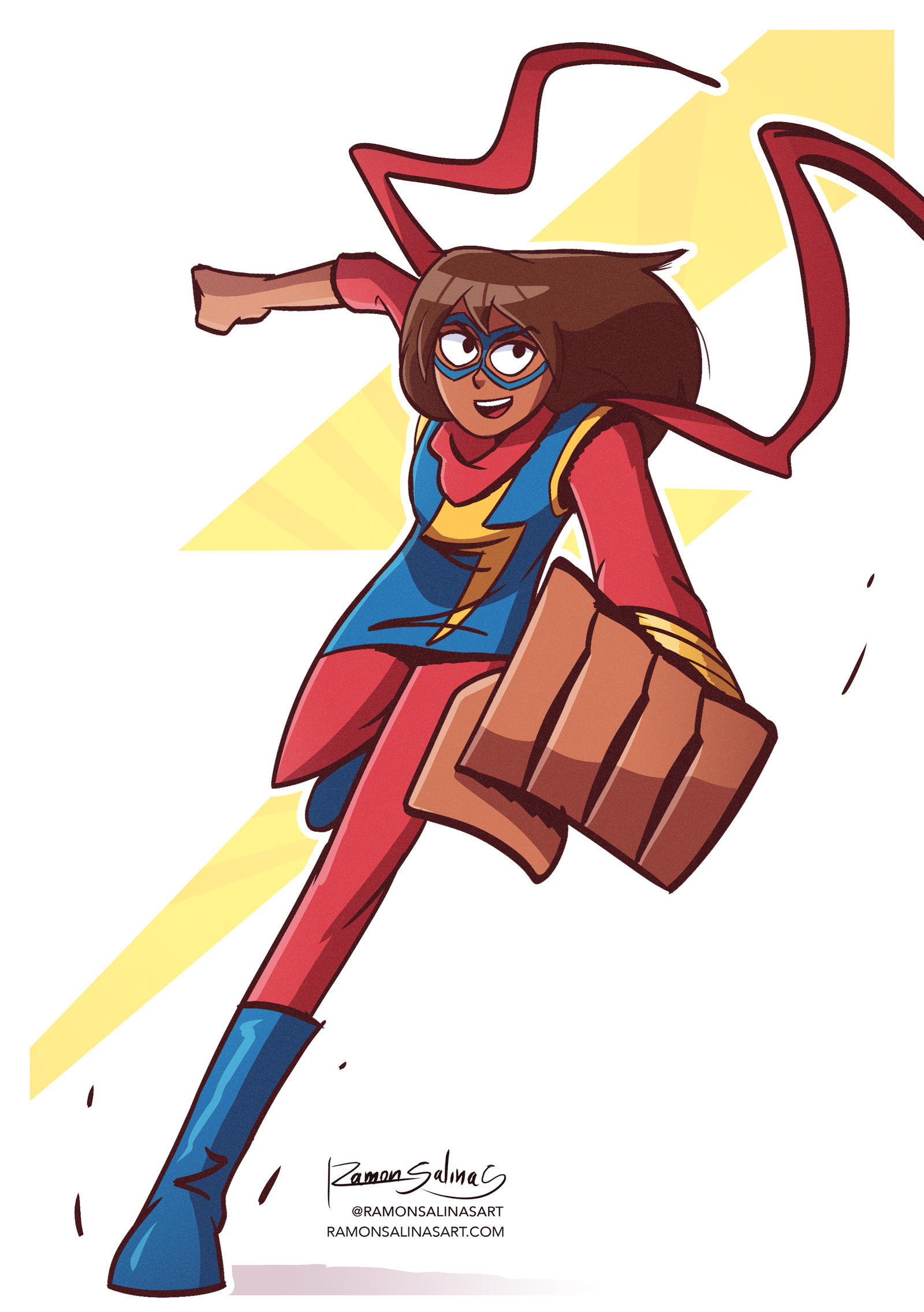 Ms. Marvel - Kamala Khan by RamonSalinasArt on DeviantArt