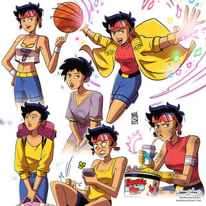 X-Men - Jubilee Character Collage 3