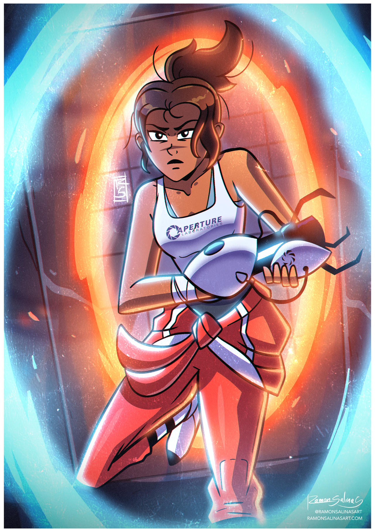 Portal 2 - Chell by RamonSalinasArt on DeviantArt