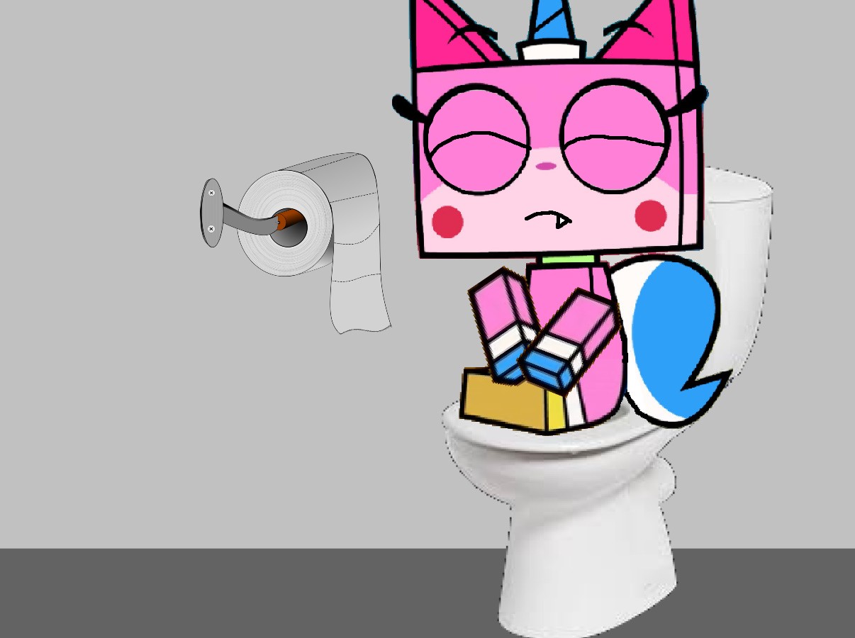He is on the toilet 2 by welome7899343 on DeviantArt