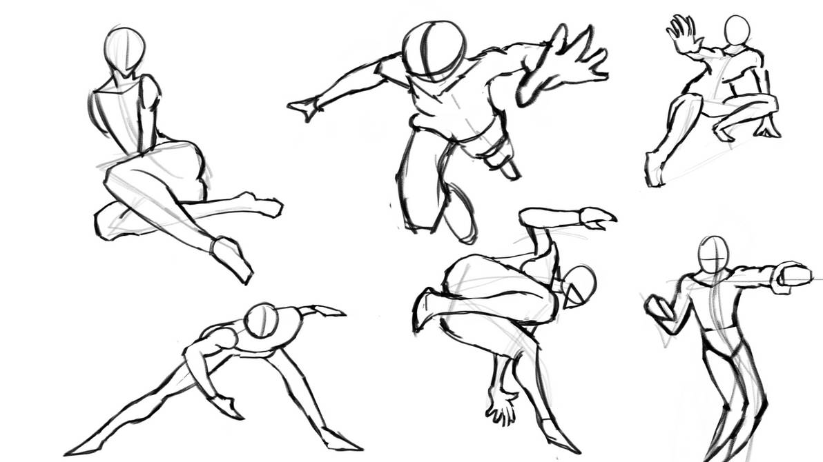 Dynamic Pose Sketch Study by TIMEX2987 on DeviantArt