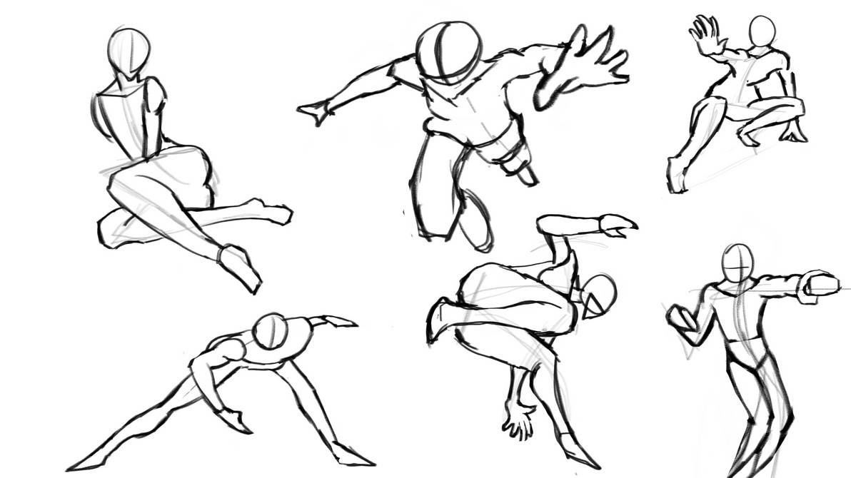 Dynamic Pose Sketch Study by TIMEX2987 on DeviantArt