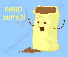 t-shirt: neato burrito