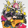 Tekken 7 Xiaoyu and Alisa in manga pop style