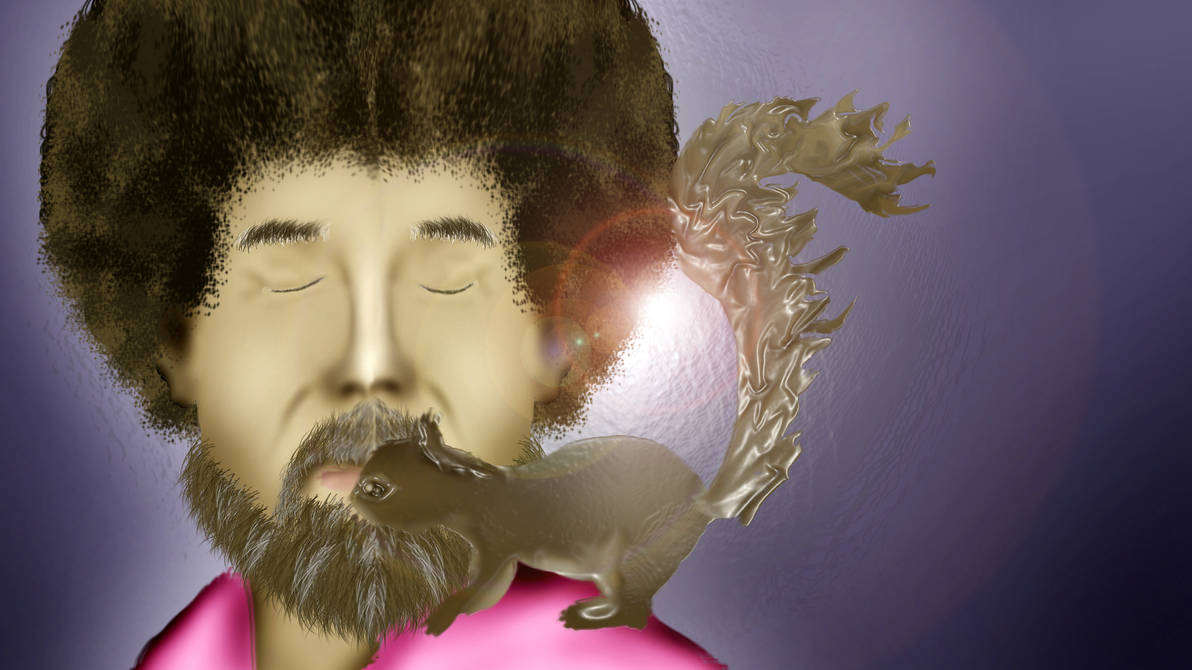 Bob Ross and Squirrel - Fan Art by chase4884 on DeviantArt