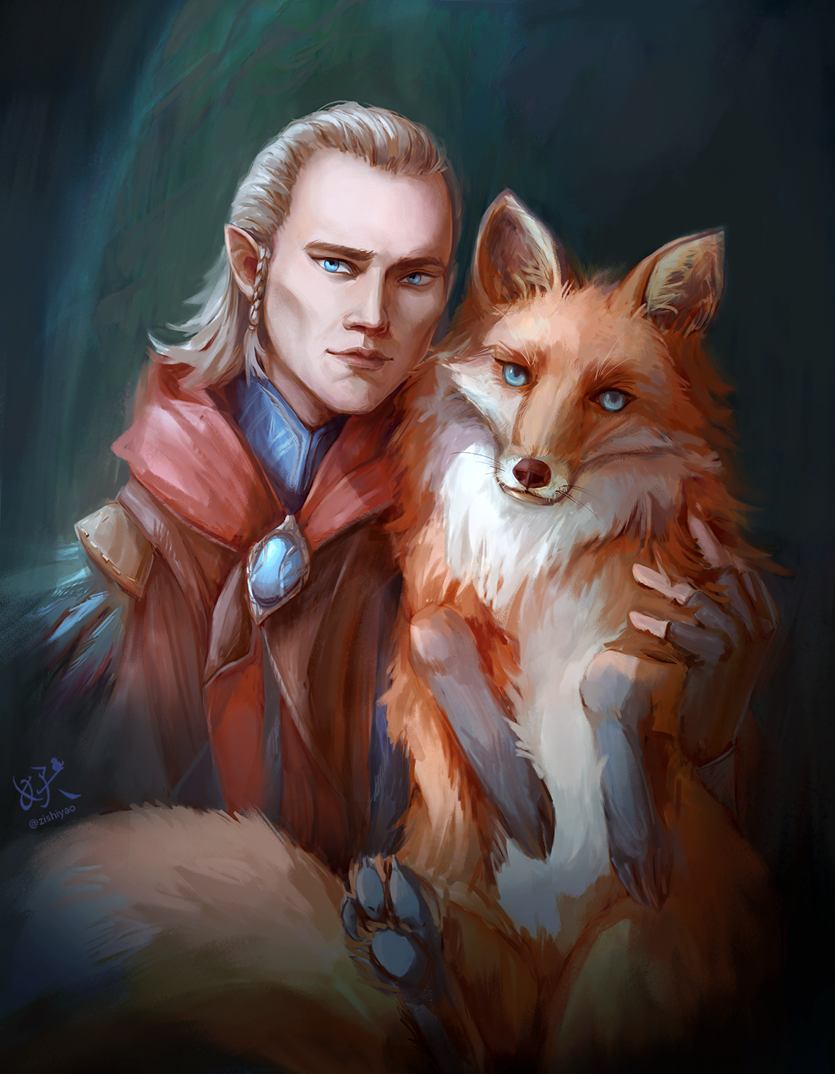 Deviantart Foxes two foxes by Zishiyao on DeviantArt