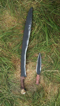 Larp Jatagan and dagger for orc shaman