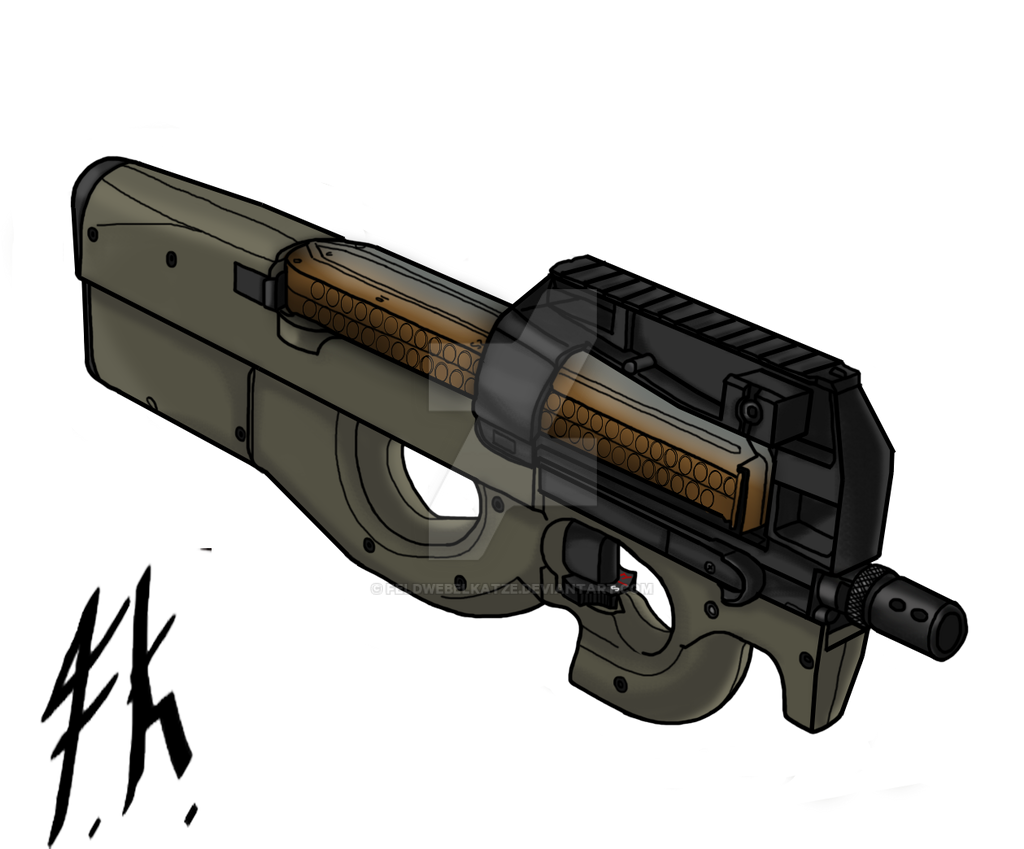 P90 Coloring FN P90 by FeldwebelKatze on DeviantArt
