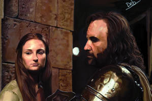 Sansa Stark et Sandor Clegane