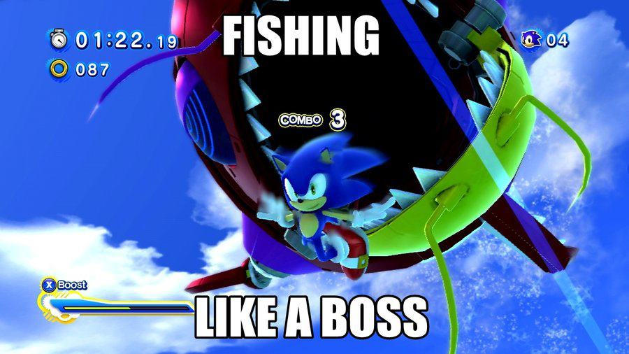 sonic: fishing like a boss by cammymusic on DeviantArt