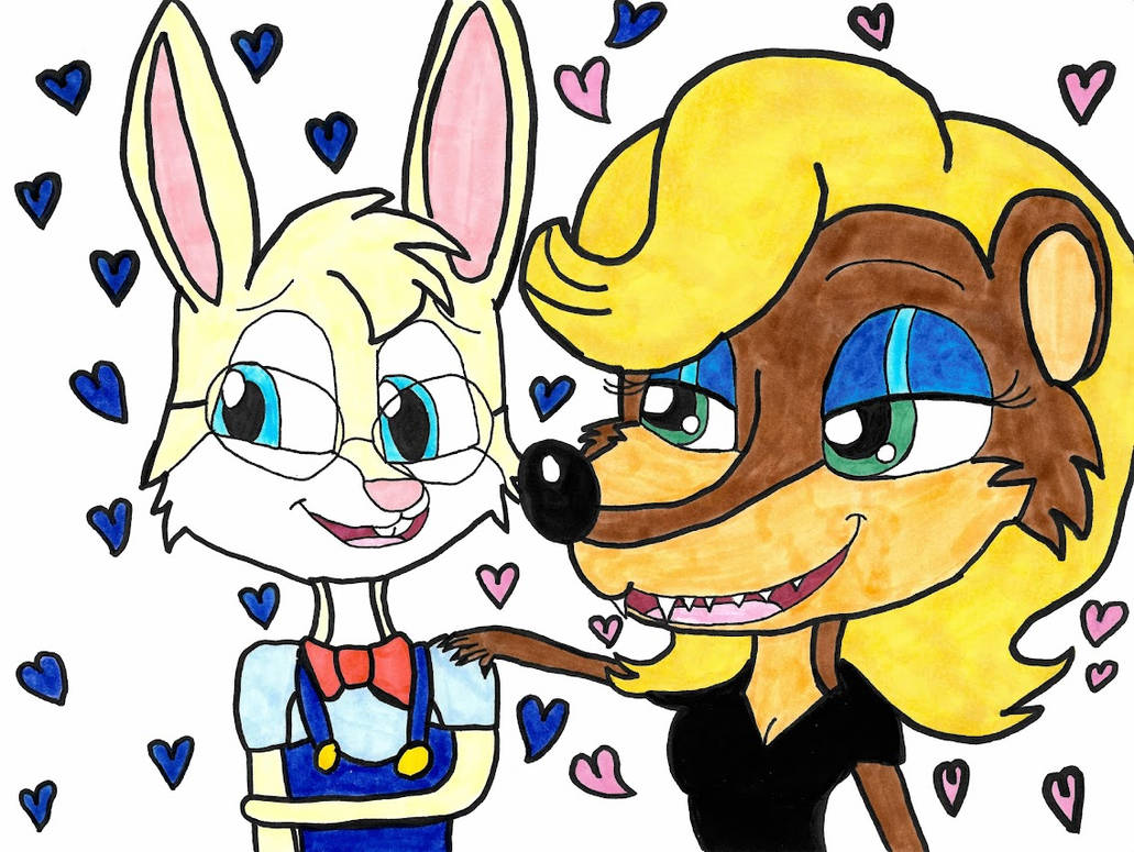 Rueben Rabbit and Persephone Weasel by PrittyKittyGirl on DeviantArt