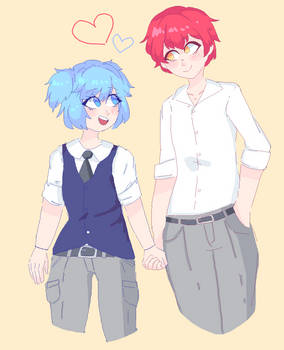 red and blue gays