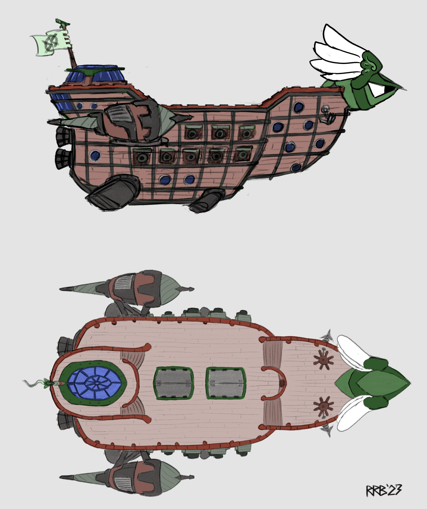 Airship by GobboBounce on DeviantArt