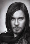 Jared Leto Pencil Drawing by D17rulez