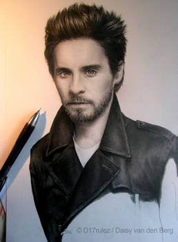 Drawing of Jared Leto WIP 4