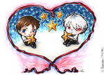 [FOR SALE] Belated Kawoshin Day mini chibis by akanotsubasa