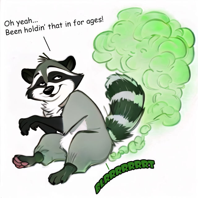 Raccoon Destresses by margenflargen on DeviantArt