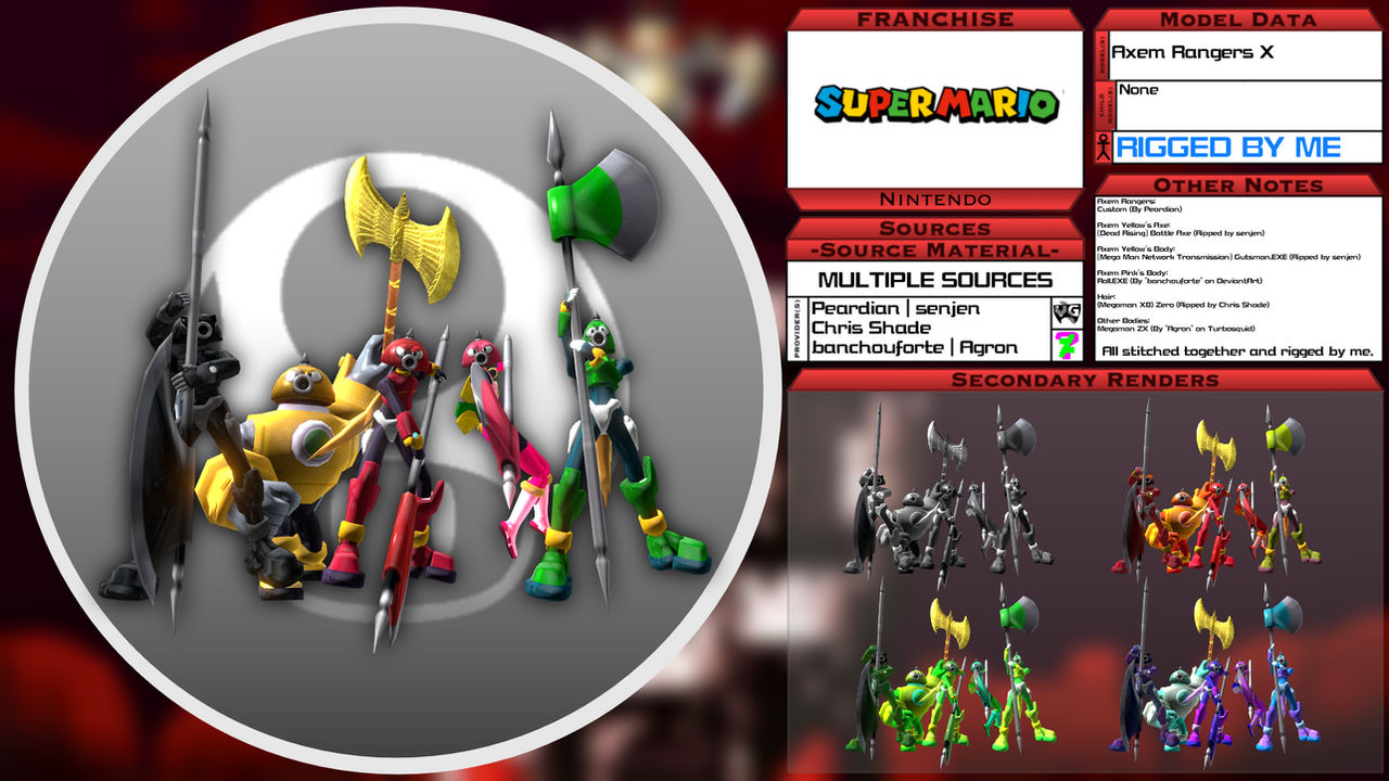 Axem Rangers Smz 3D Model Showcase - Axem Rangers X by SeekingtheSky on DeviantArt