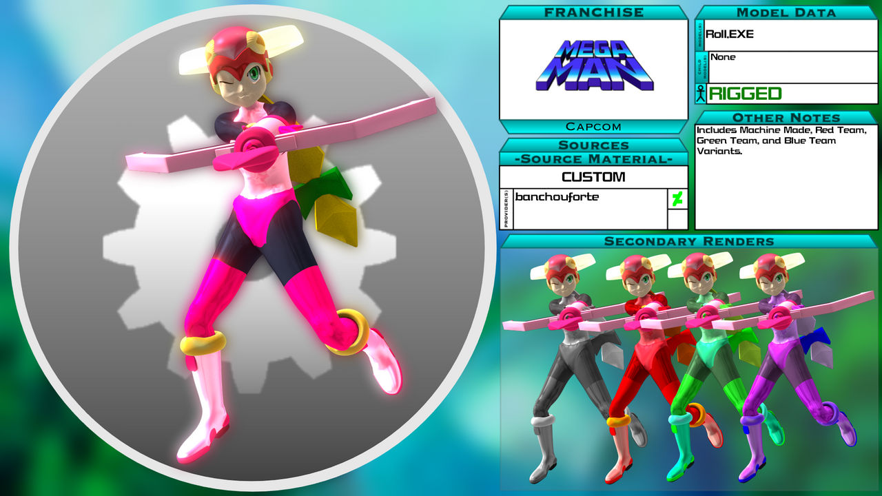 3D Model Showcase - Roll.EXE by SeekingtheSky on DeviantArt