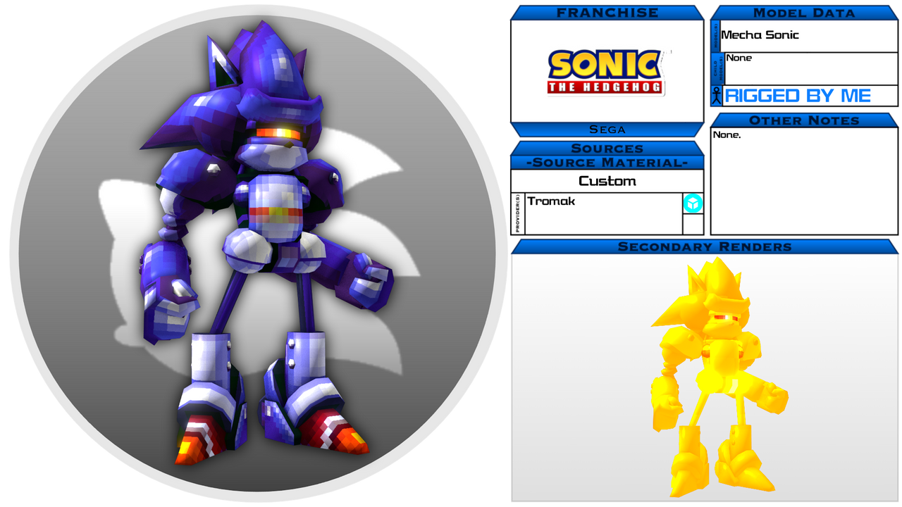 Mecha Sonic - Download Free 3D model by Tromak (@htromak) [3f5fa85]