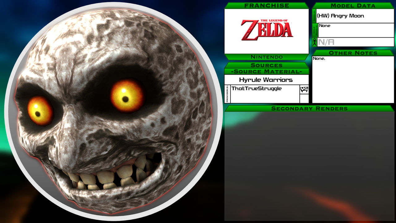 3D Model Showcase - (HW) Angry Moon by SeekingtheSky on DeviantArt
