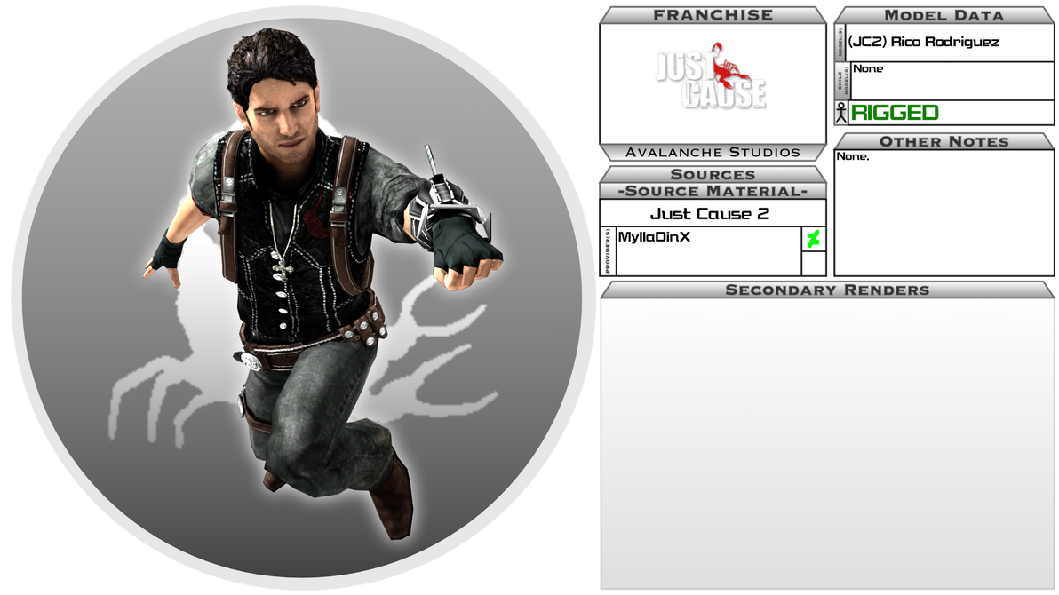 Jc 2 Rico 3D Model Showcase - (JC2) Rico Rodriguez by SeekingtheSky on DeviantArt