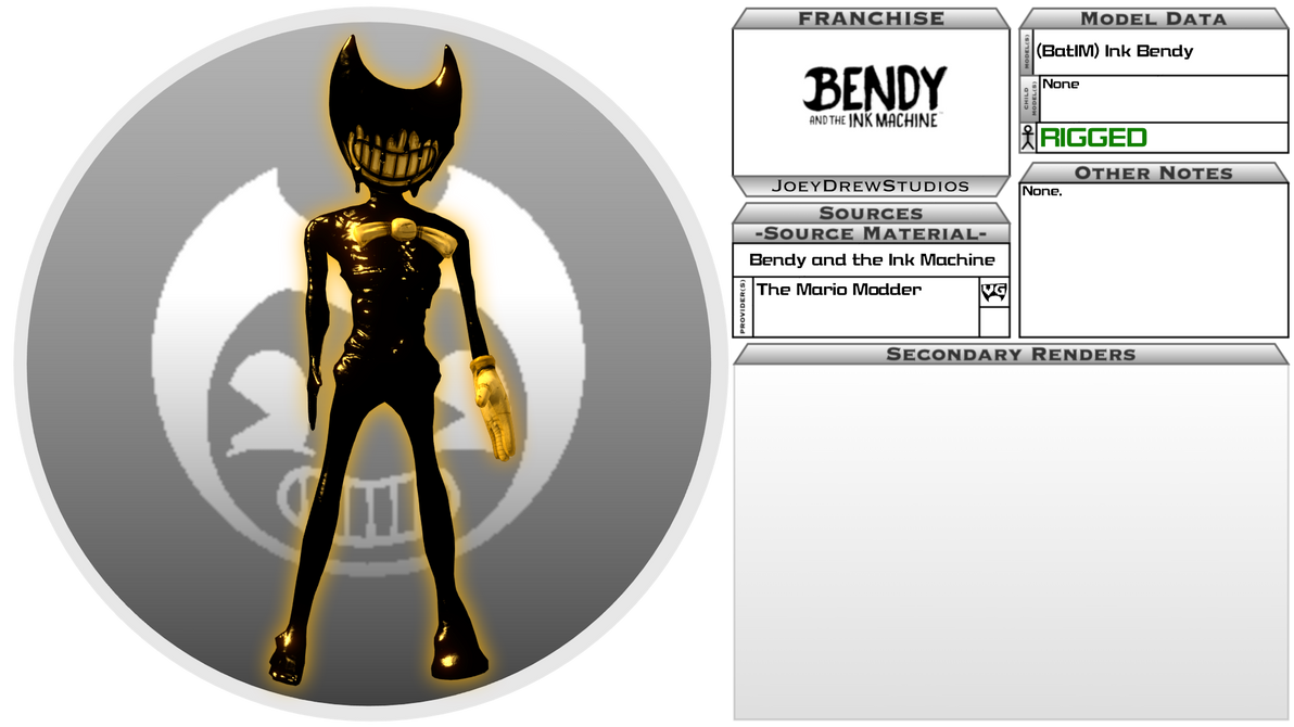 Batim Ink Ouddle 3D Model Showcase - (BatIM) Ink Bendy by SeekingtheSky on DeviantArt