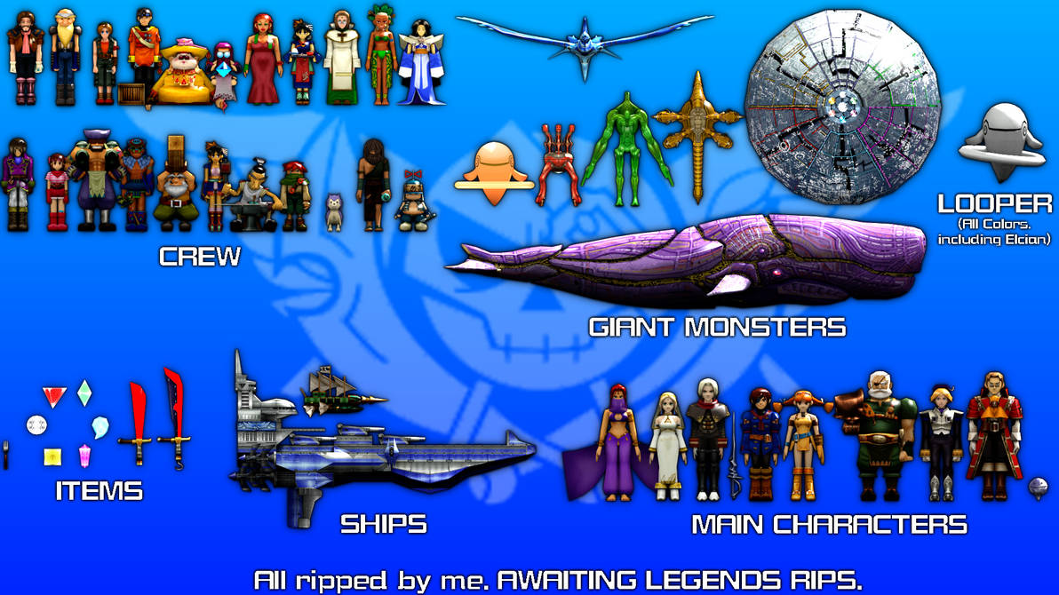 Showcase Skies of Arcadia All Models by SeekingtheSky on DeviantArt