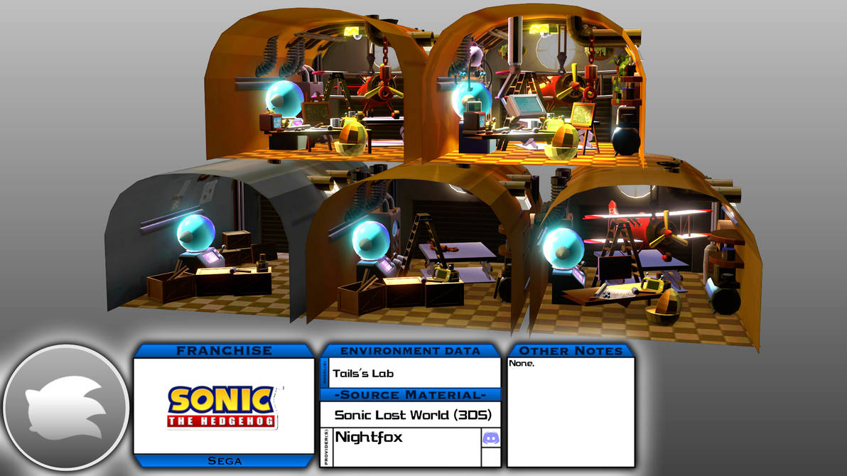 Environment Showcase - (LW3DS) Tails's Lab by SeekingtheSky on DeviantArt