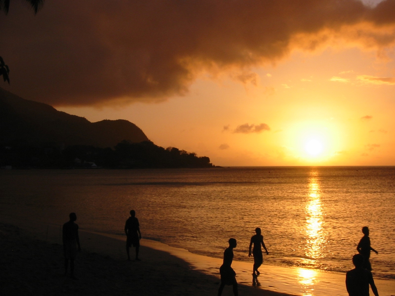 Sunset in Seychelles