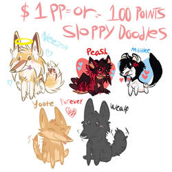 CHEAP SLOPPY DOODLES - 1 DOLLAR PP OR 100 PTS