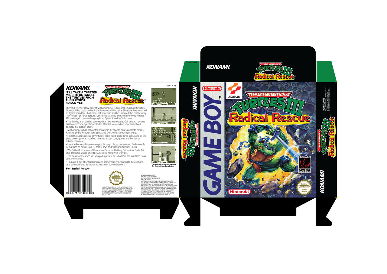 TMNT 3 Radical Rescue GameBoy by vlaha8 on DeviantArt