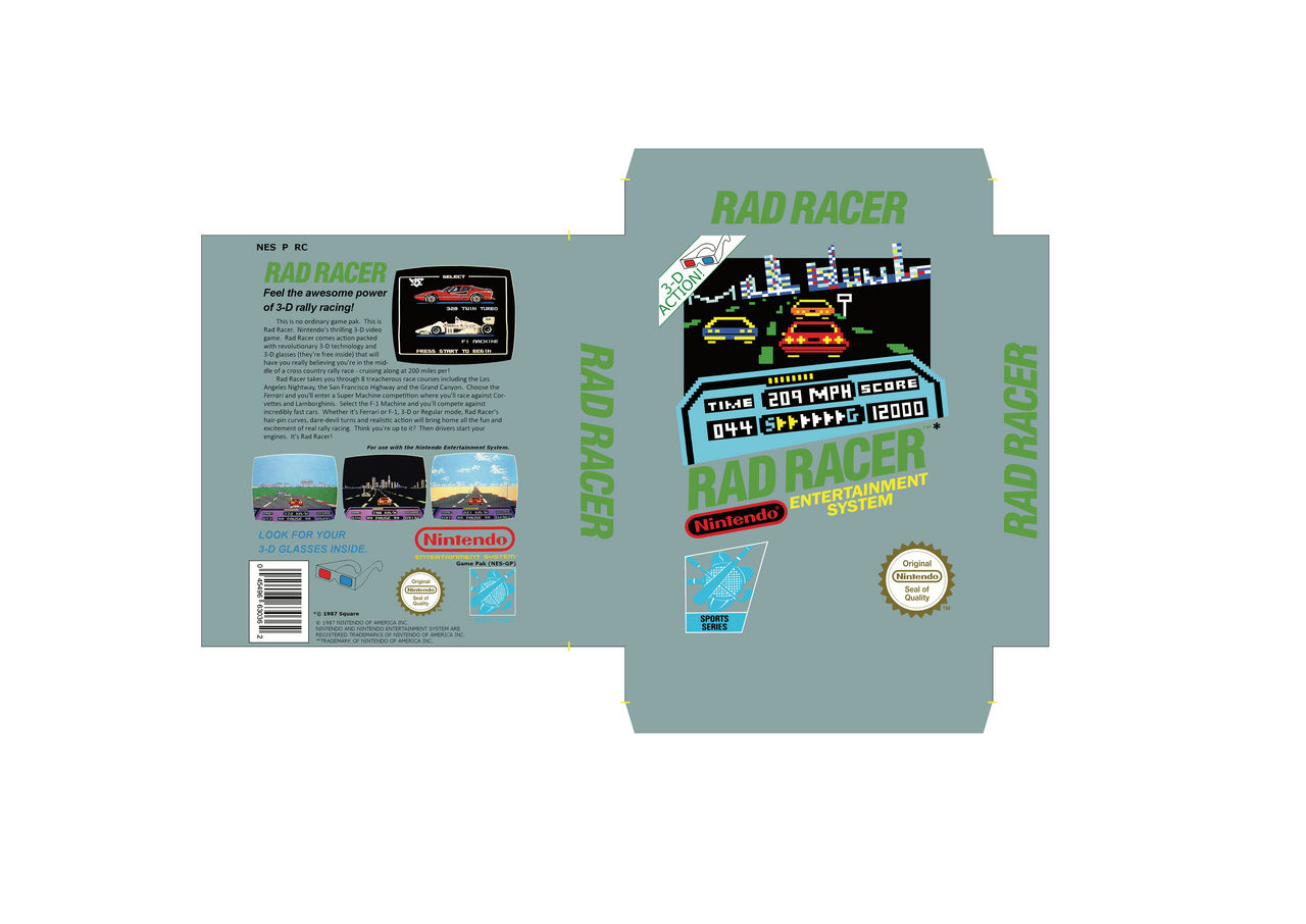 Rad Racer NES by vlaha8 on DeviantArt