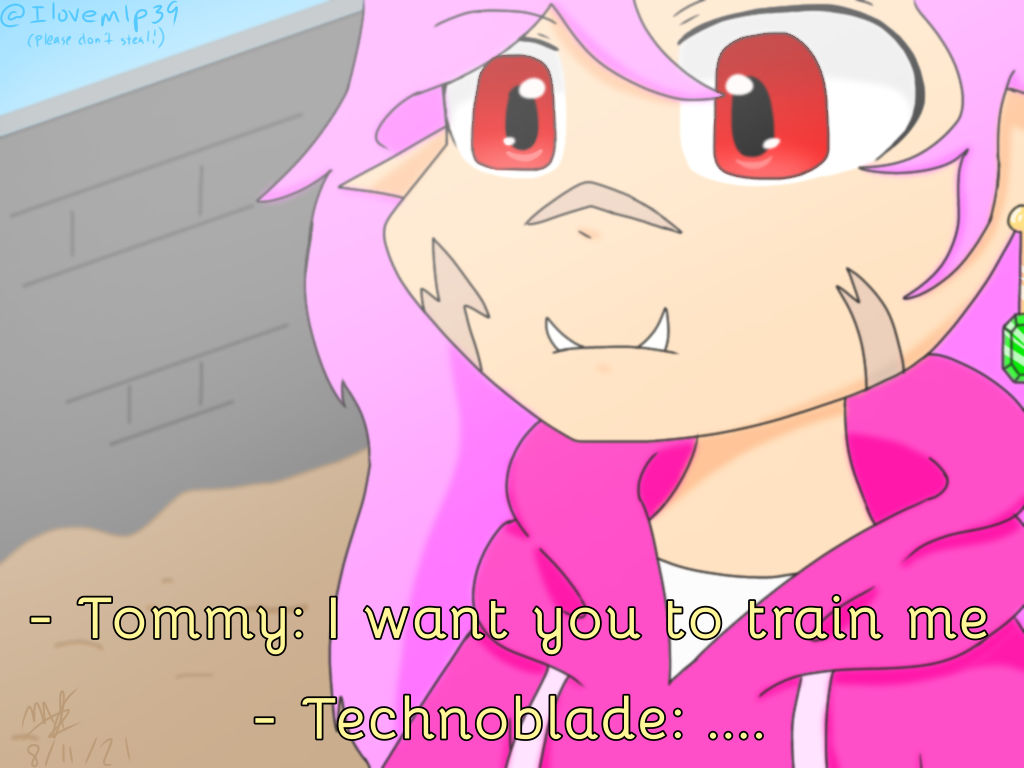 Technoblade (Anime Style?) by Ilovemlp39 on DeviantArt